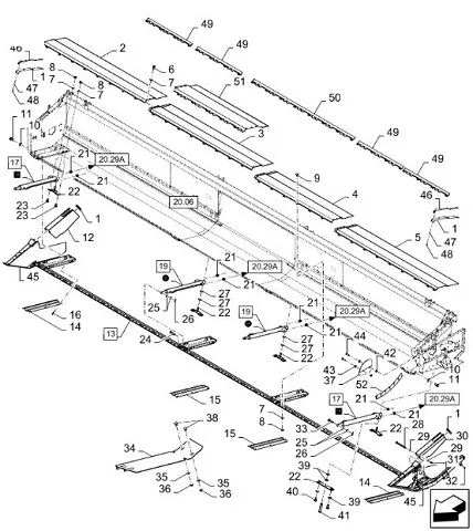 87384065 - направляющая пластина
